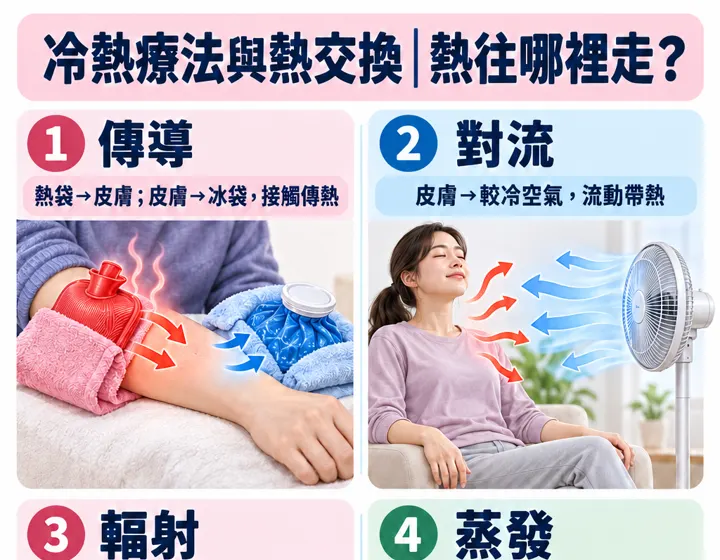 冷熱療法與熱交換圖解預覽