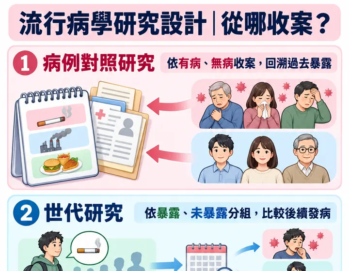 流行病學研究設計圖解預覽