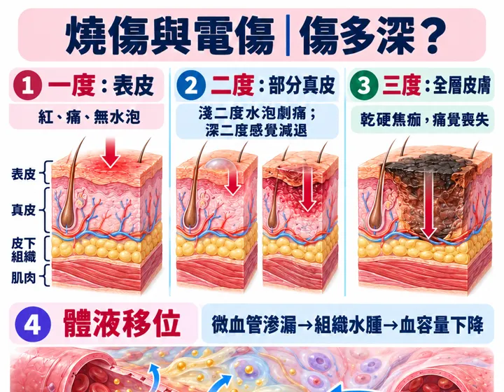 燒傷與電傷圖解預覽