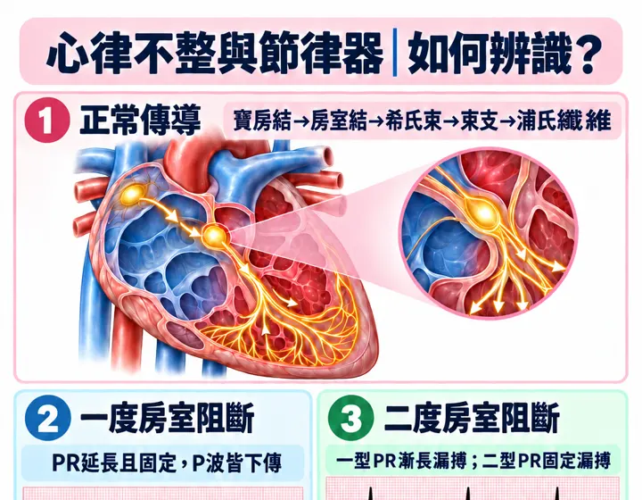 心律不整與節律器圖解預覽