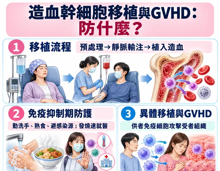 造血幹細胞移植與GVHD圖解預覽