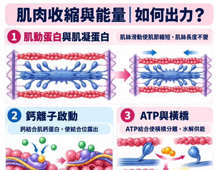 肌肉收縮與能量圖解預覽