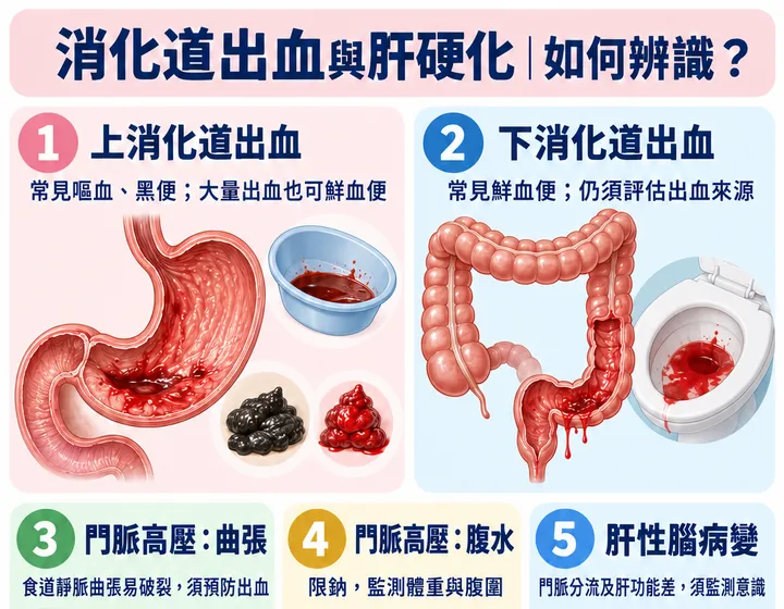 消化道出血與肝硬化圖解預覽