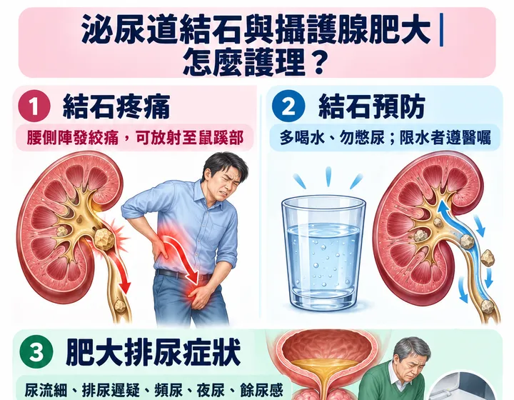 泌尿道結石與攝護腺肥大圖解預覽
