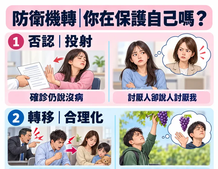 防衛機轉圖解預覽
