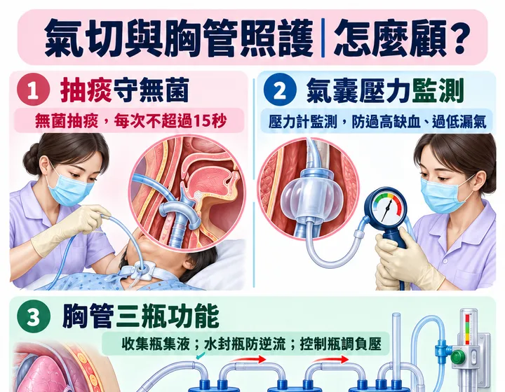 氣切與胸管照護圖解預覽